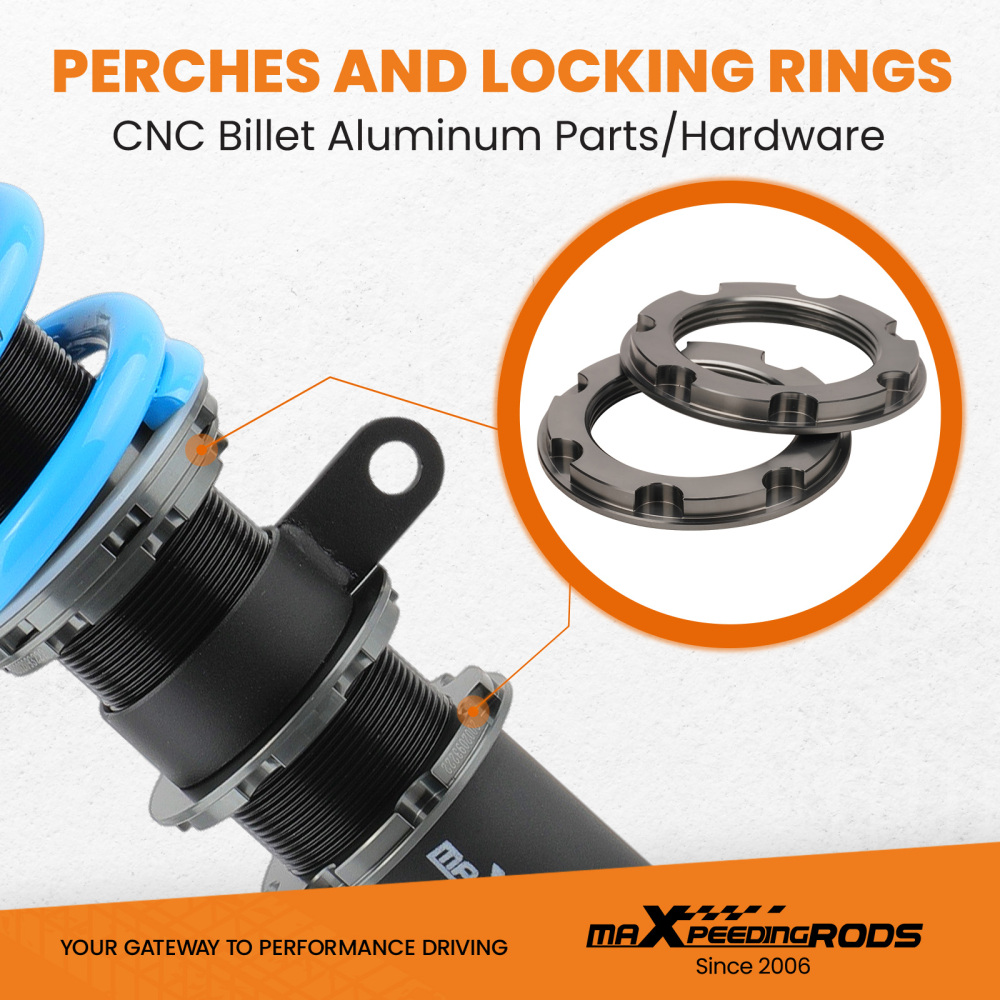 MaXpeedingrods Adjust Damper Coilovers compatible for BMW 3-Series E90 E91 325i 323i 04-11 Lowering Kit