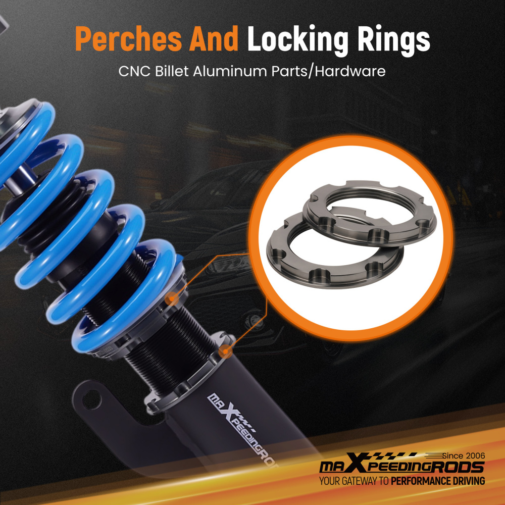 MaXpeedingrods T6 Coilovers Lowering Coils compatible for BMW 3-Series E90 xDrive AWD 06-11 Lowering Kit