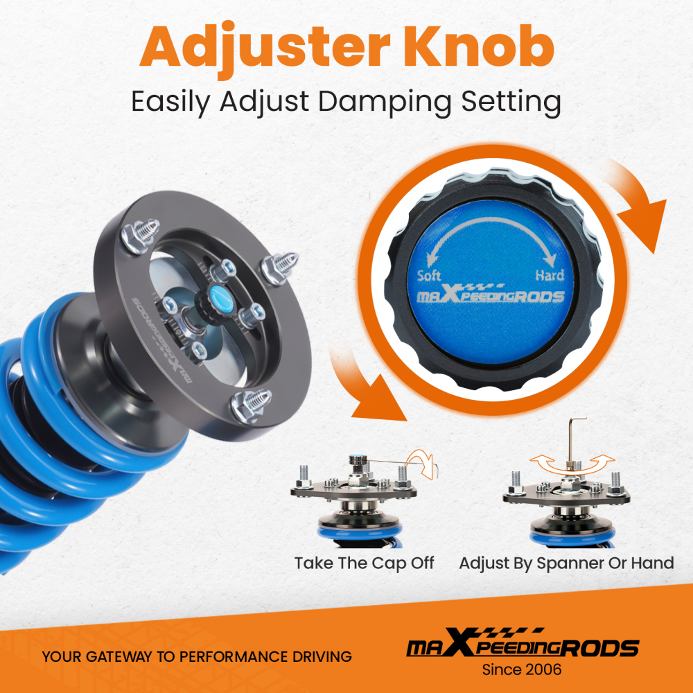 MaXpeedingrods T6 Coilovers Lowering Coils for BMW 3-Series E90 xDrive AWD 06-11 Lowering Kit