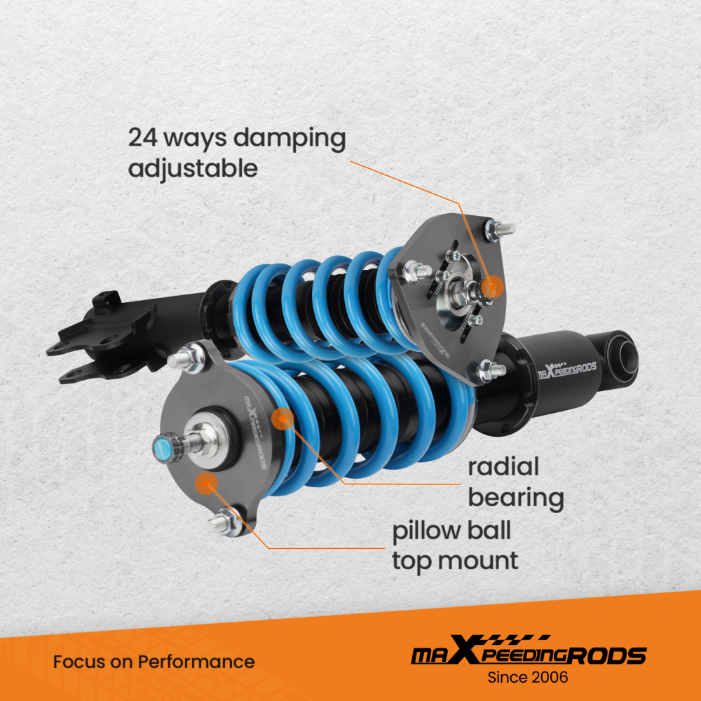 MaXpeedingrods 24-Level Adjustable Coilover Kit compatible for Mitsubishi Eclipse 2000-2005 lowering kit