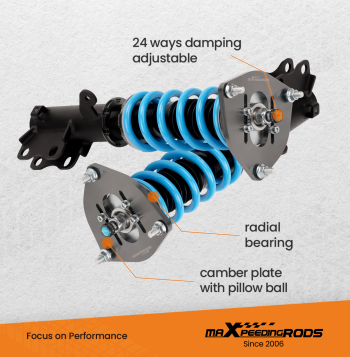 Compatible for Mitsubishi Eclipse 06-12 MaXpeedingrods Racing Coilovers Suspension Lowering Kit