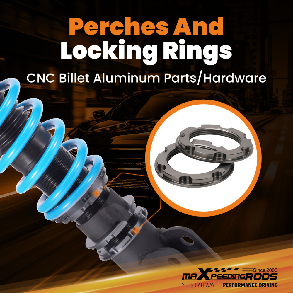 MaXpeedingrods 24 Way Coilover Shock Absorber compatible for Hyundai Elantra HD Sedan 07-10