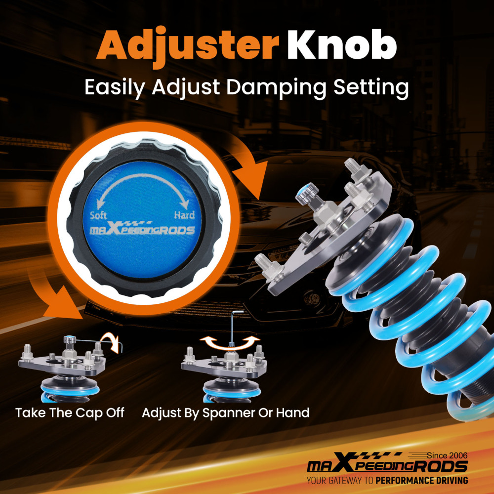 MaXpeedingrods 24 Way Coilover Shock Absorber compatible for Hyundai Elantra HD Sedan 07-10