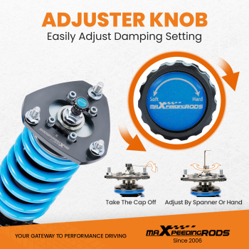 Compatible for Honda Element 2003-2011 24-Step Damper Adjustable Coilover Struts Lowering Kit