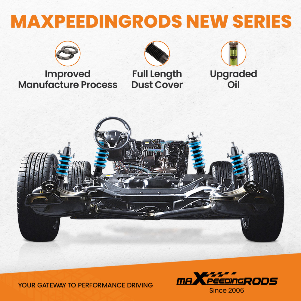 Compatible for Honda Element 2003-2011 24-Step Damper Adjustable Coilover Struts Lowering Kit