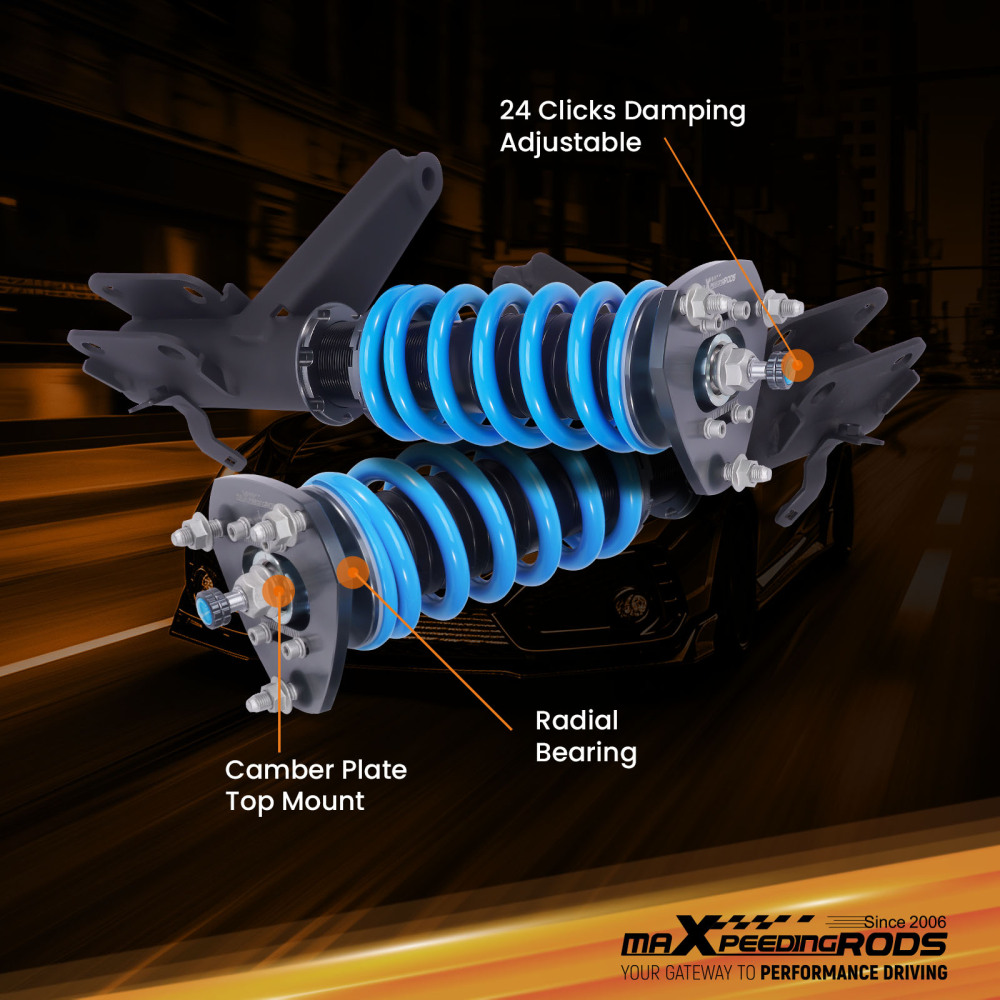 MaXpeedingrods 24 Way Damper Coilover Suspension Kit compatible for Honda Element 2003-2011