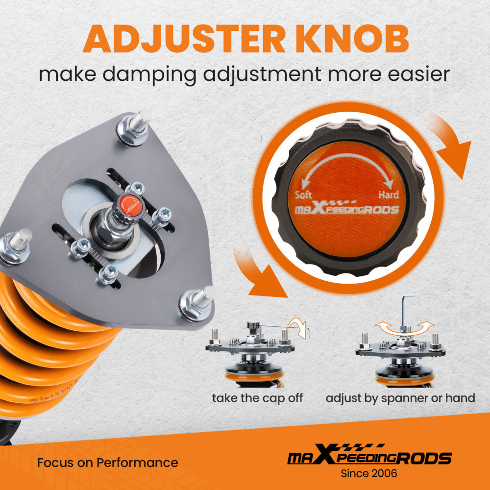 Compatible for Mitsubishi Lancer EVO 7 8 9 2002-07 MaXpeedingrods COT6 Coilovers Suspension Lowering Kit