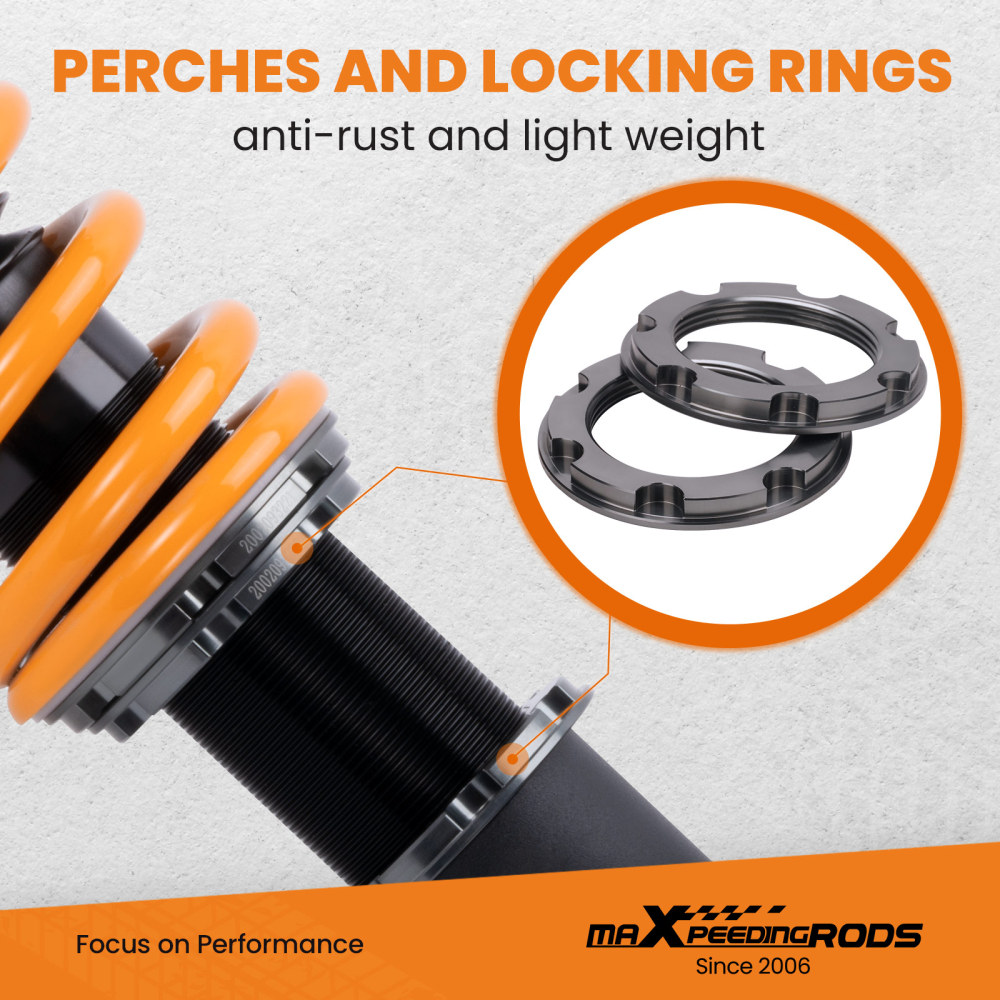 Compatible for Mitsubishi Lancer EVO 7 8 9 2002-07 MaXpeedingrods COT6 Coilovers Suspension Lowering Kit