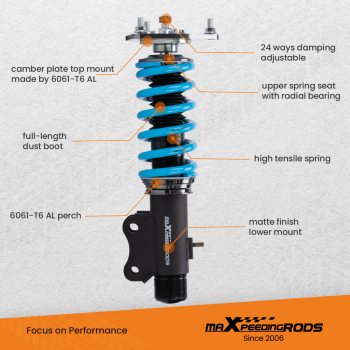 24 Click Damper Coilovers Struts For Lancer EVO Evolution 7 8 9 2001-2007 CT9A Lowering Kit