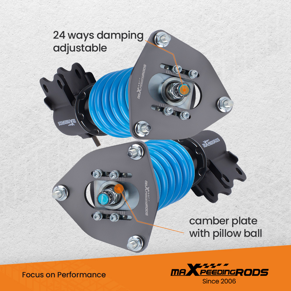 24 Click Damper Coilovers Struts For Lancer EVO Evolution 7 8 9 2001-2007 CT9A Lowering Kit