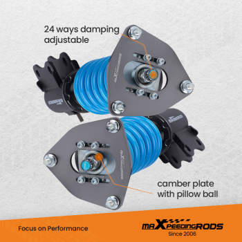 24 Click Damper Coilovers Struts For Lancer EVO Evolution 7 8 9 2001-2007 CT9A Lowering Kit