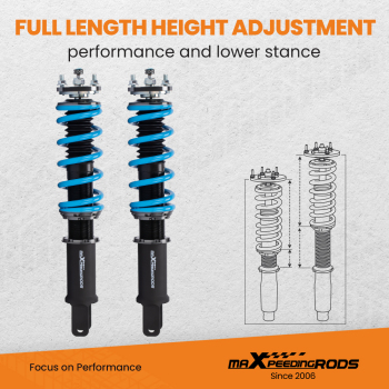 Kit Suspension Combine Fileté Compatible pour Mitsubishi Lancer 9 WAGON CT9W 2006-2007