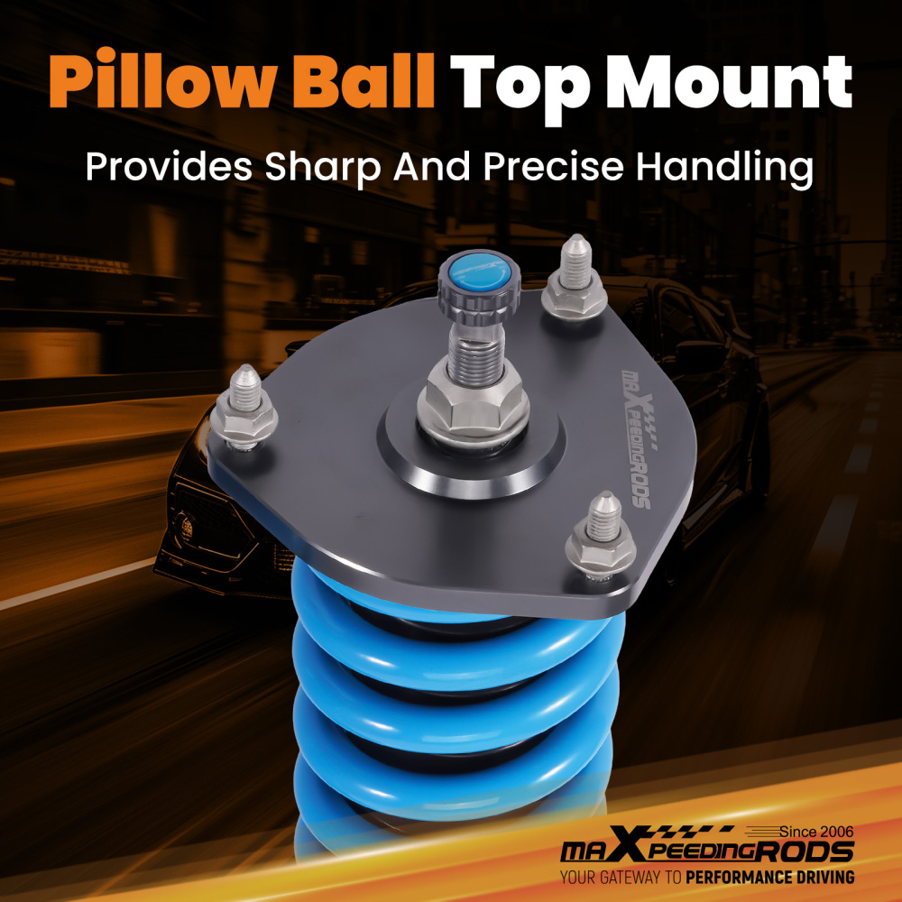 Racing Coilovers Kit 24 Way Damper Strut compatible for Infiniti EX35 EX37 RWD 2008-2013