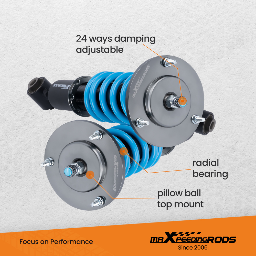 Maxpeedingrods Rear 24 Ways Adj. Coilover Compatible For Ford Explorer 2002-2005 lowering kit