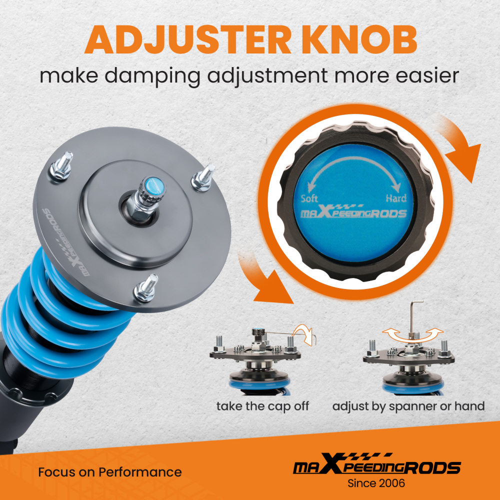 Maxpeedingrods Rear 24 Ways Adj. Coilover Compatible For Ford Explorer 2002-2005 lowering kit