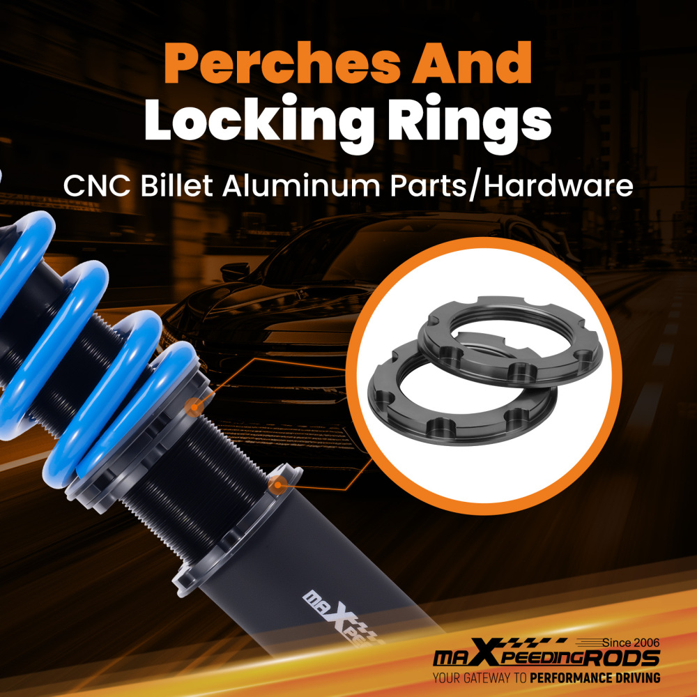 Coilovers 24 Way Adjustable Damper Lowering Kit compatible for BMW X5 (F15)2014-2018