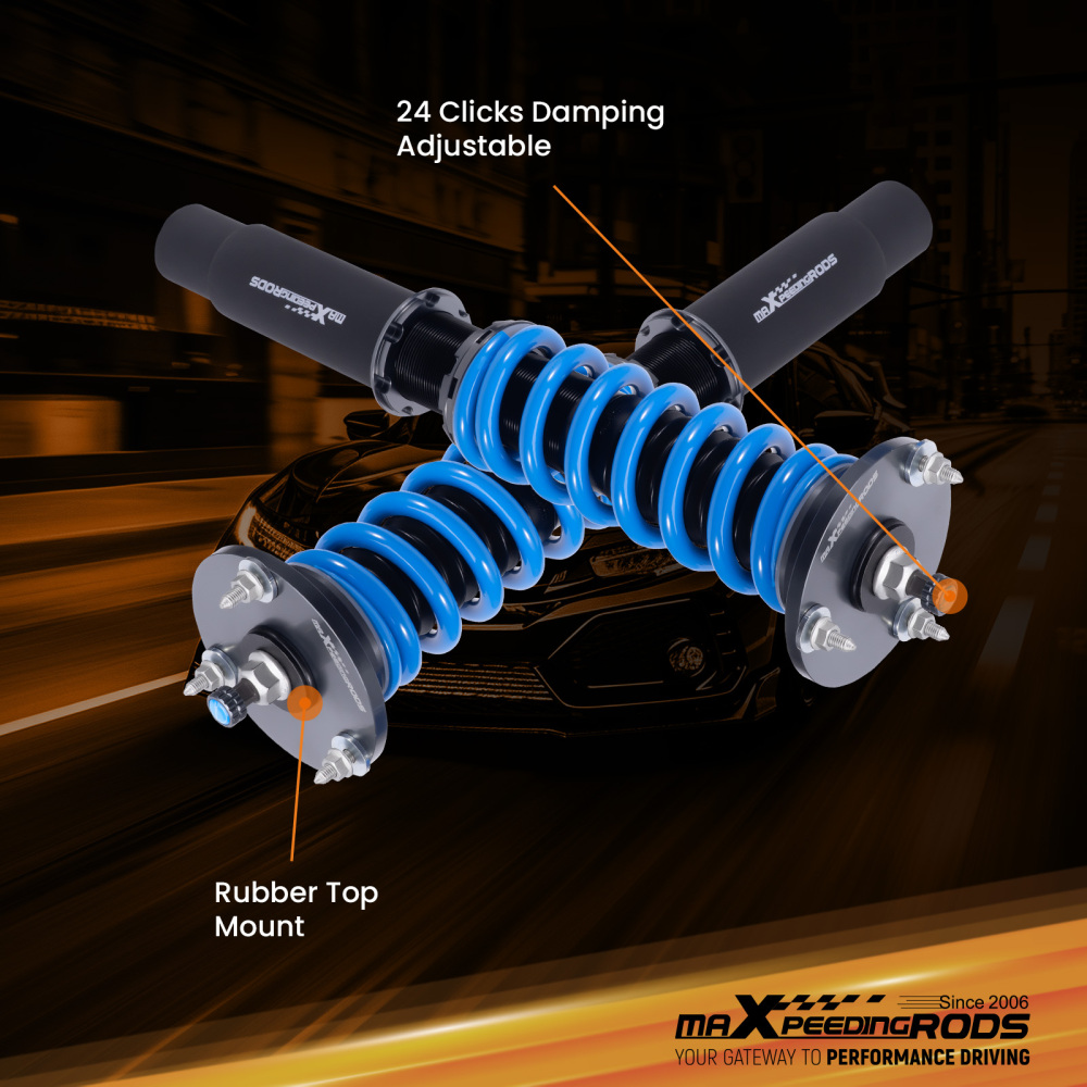 Coilovers 24 Way Adjustable Damper Lowering Kit compatible for BMW X5 (F15)2014-2018