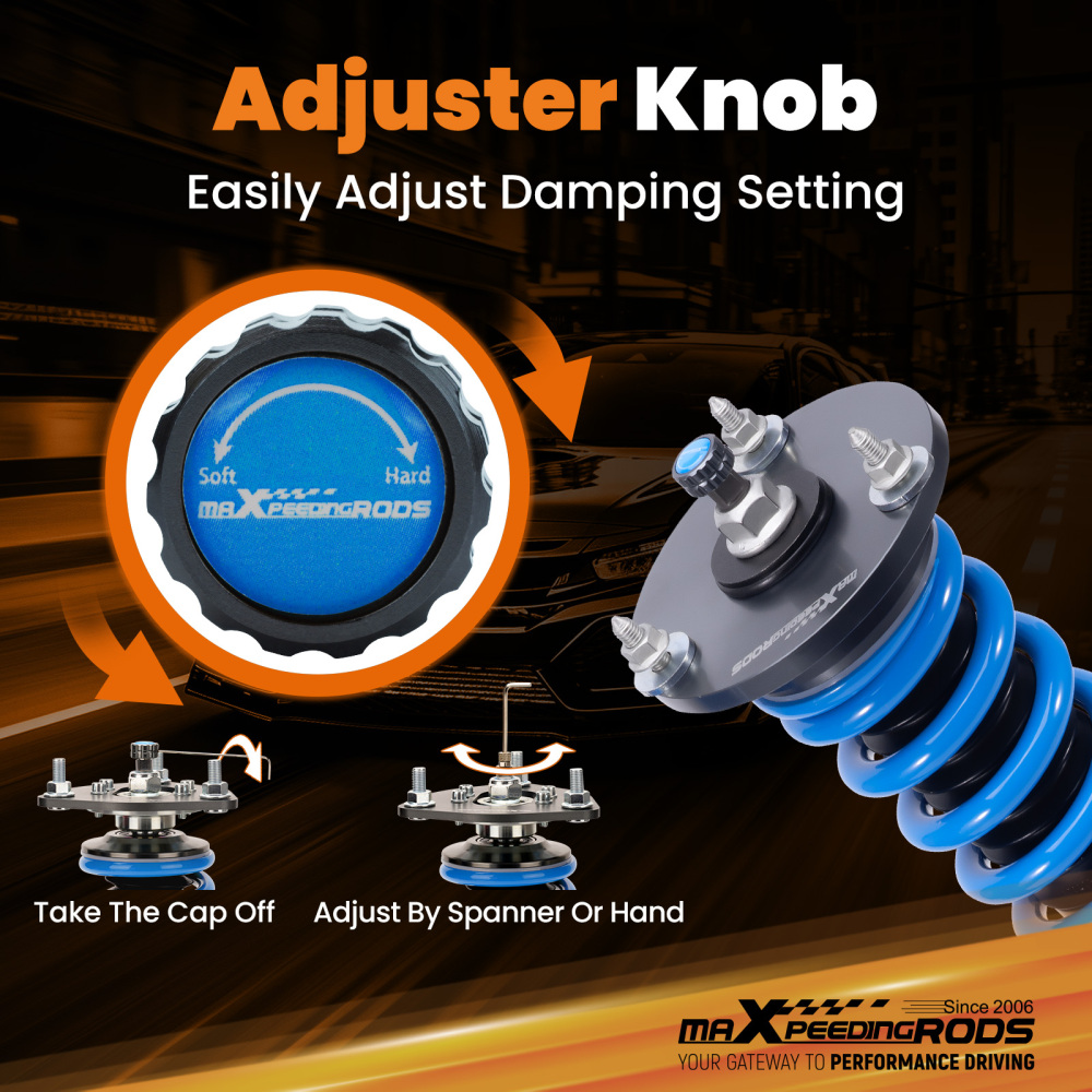 Coilovers 24 Way Adjustable Damper Lowering Kit compatible for BMW X5 (F15)2014-2018