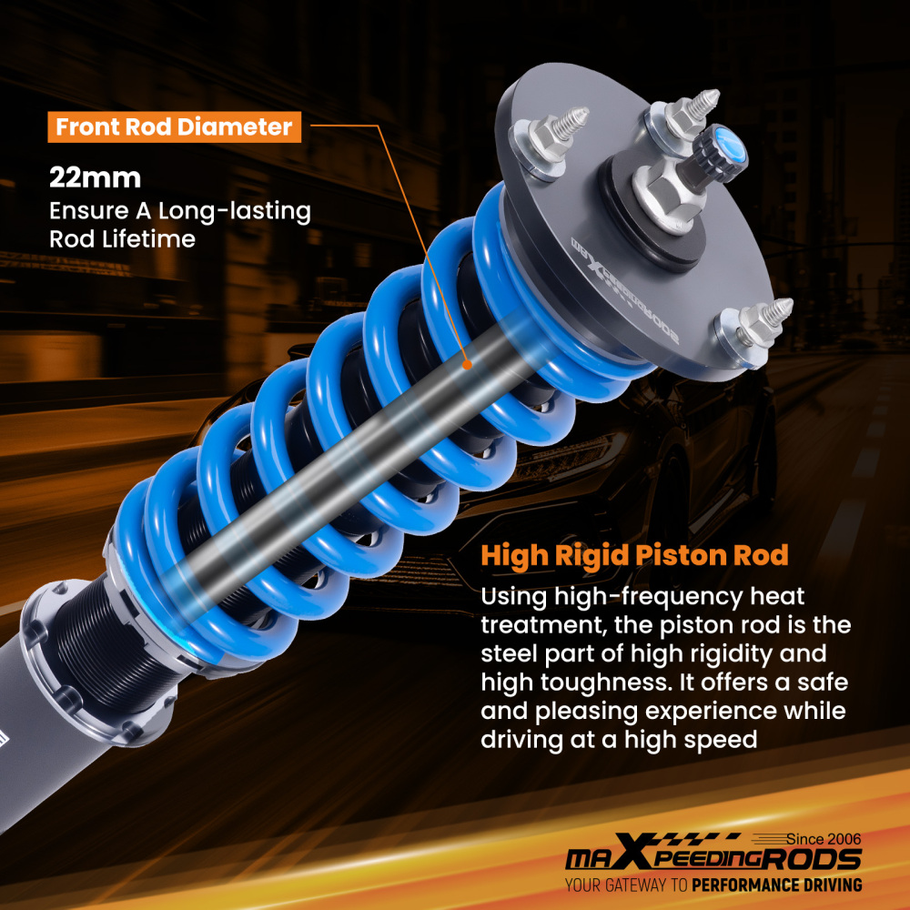 Coilovers 24 Way Adjustable Damper Lowering Kit compatible for BMW X5 (F15)2014-2018