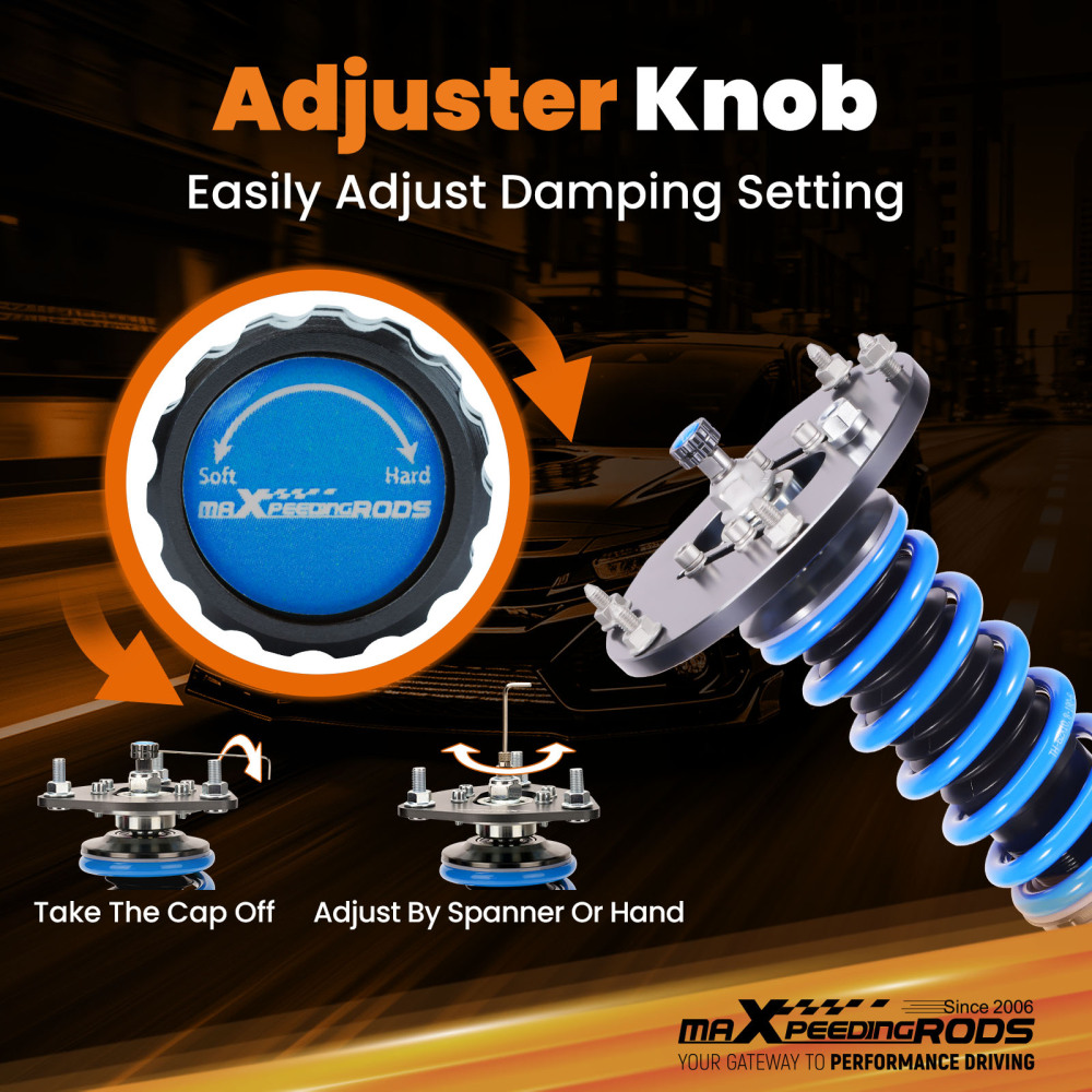 24 Level Adjustable Coilovers Lowering Suspension compatible for Mini Clubman F54 2016-2024