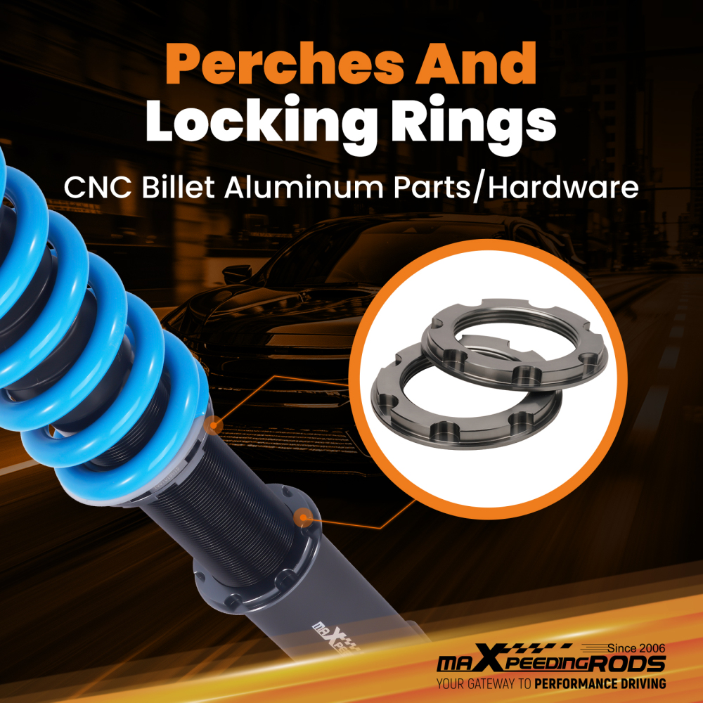 Performance Coilover Suspension Kit compatible for Ford Falcon FG FG X 08-16 24 Way Damping