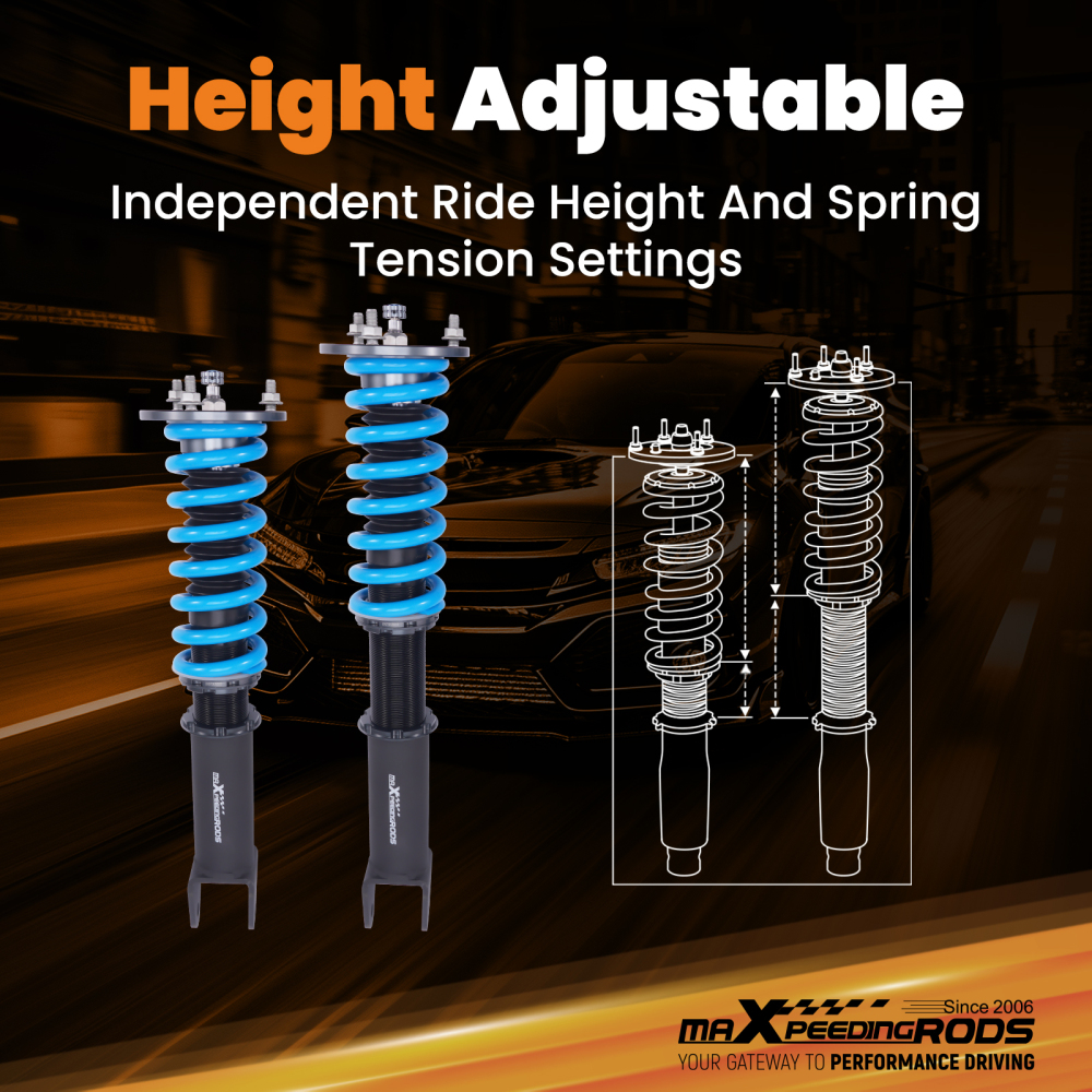 Performance Coilover Suspension Kit compatible for Ford Falcon FG FG X 08-16 24 Way Damping