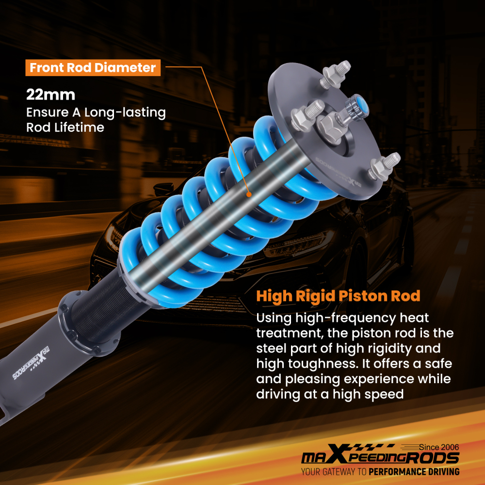 Performance Coilover Suspension Kit compatible for Ford Falcon FG FG X 08-16 24 Way Damping