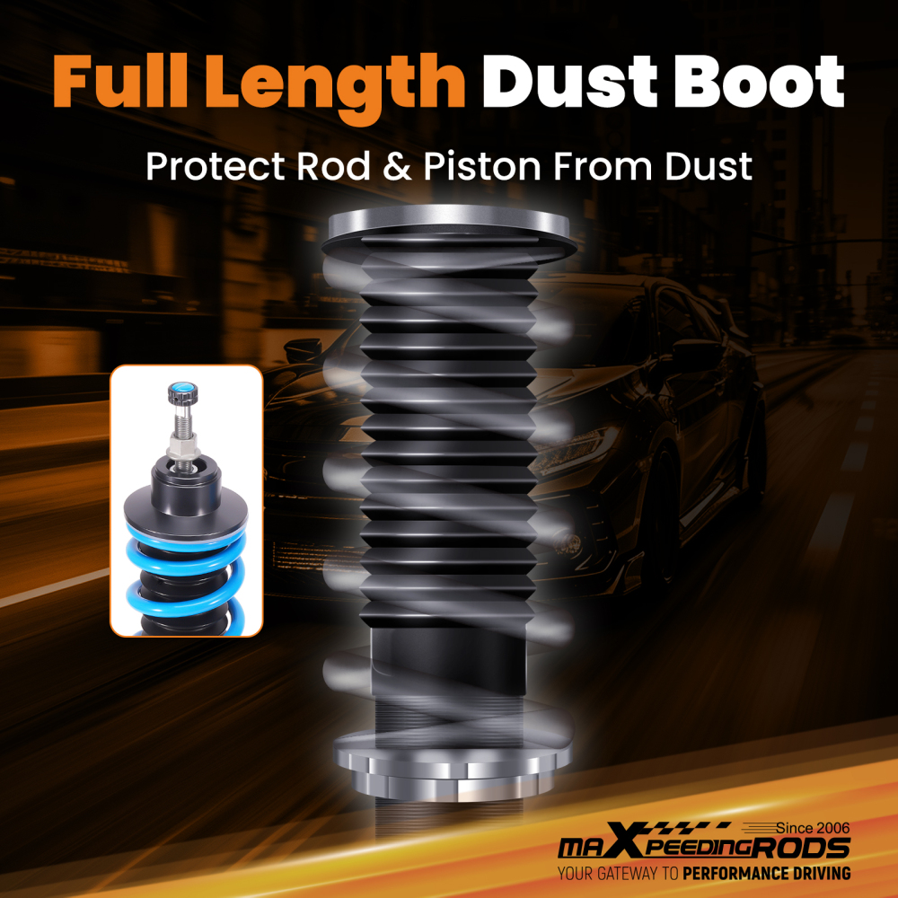 MaXpeedingrods Racing Coilover 24 Way Damper Adjustable compatible for Honda Fit 2009-2014