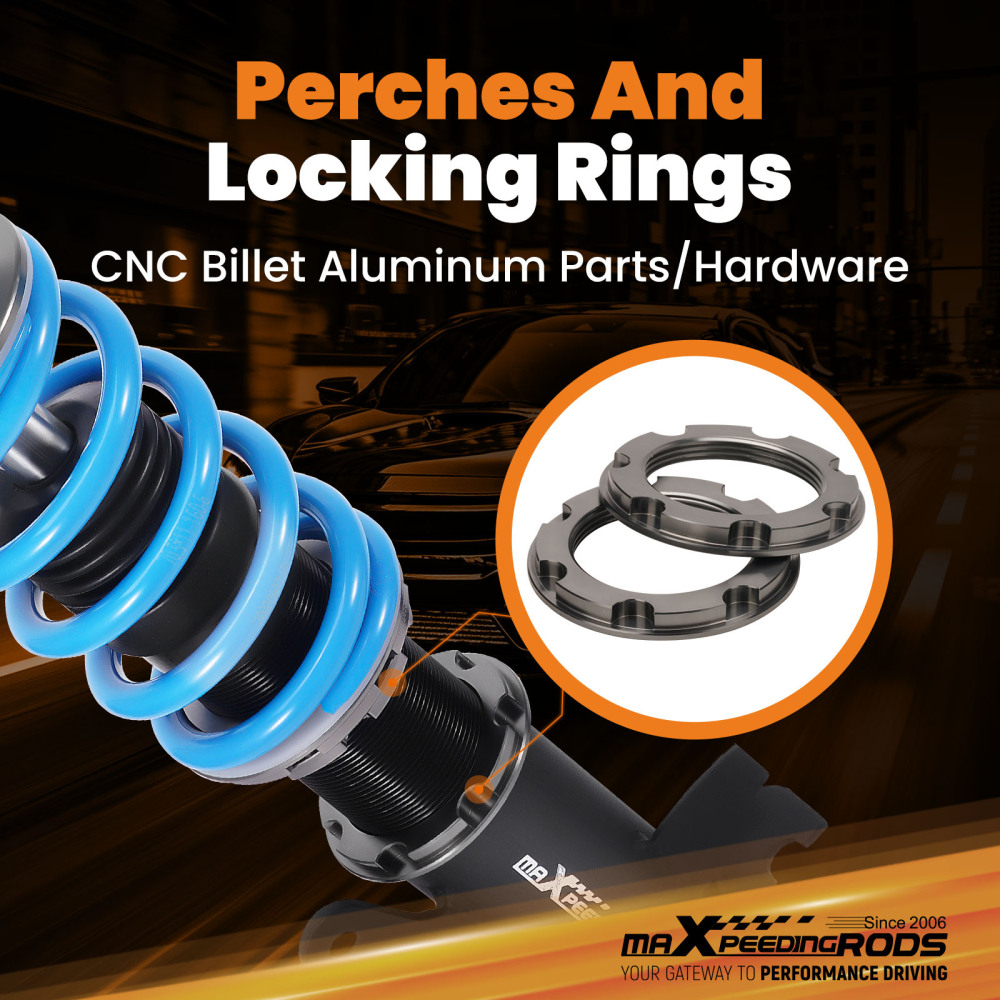 Assetto Regolabile Ghiera compatibile per Ford Focus ST 2013-2018 Focus III MK3 Coilovers