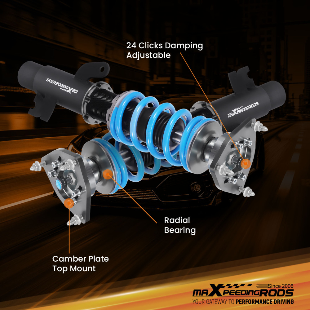 Assetto Regolabile Ghiera compatibile per Ford Focus ST 2013-2018 Focus III MK3 Coilovers