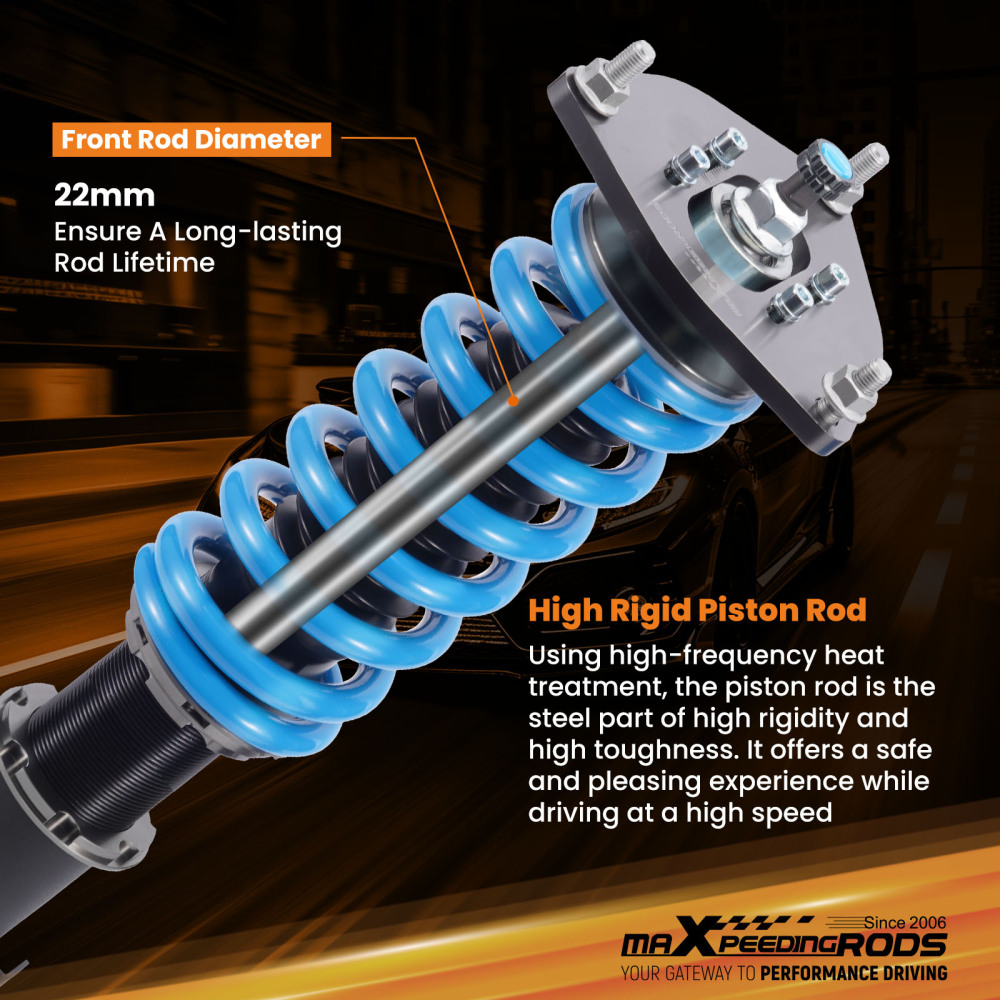 MaXpeedingrods T6 Coilover Lowering Suspension Kit compatible for Subaru Forester 2009-2013