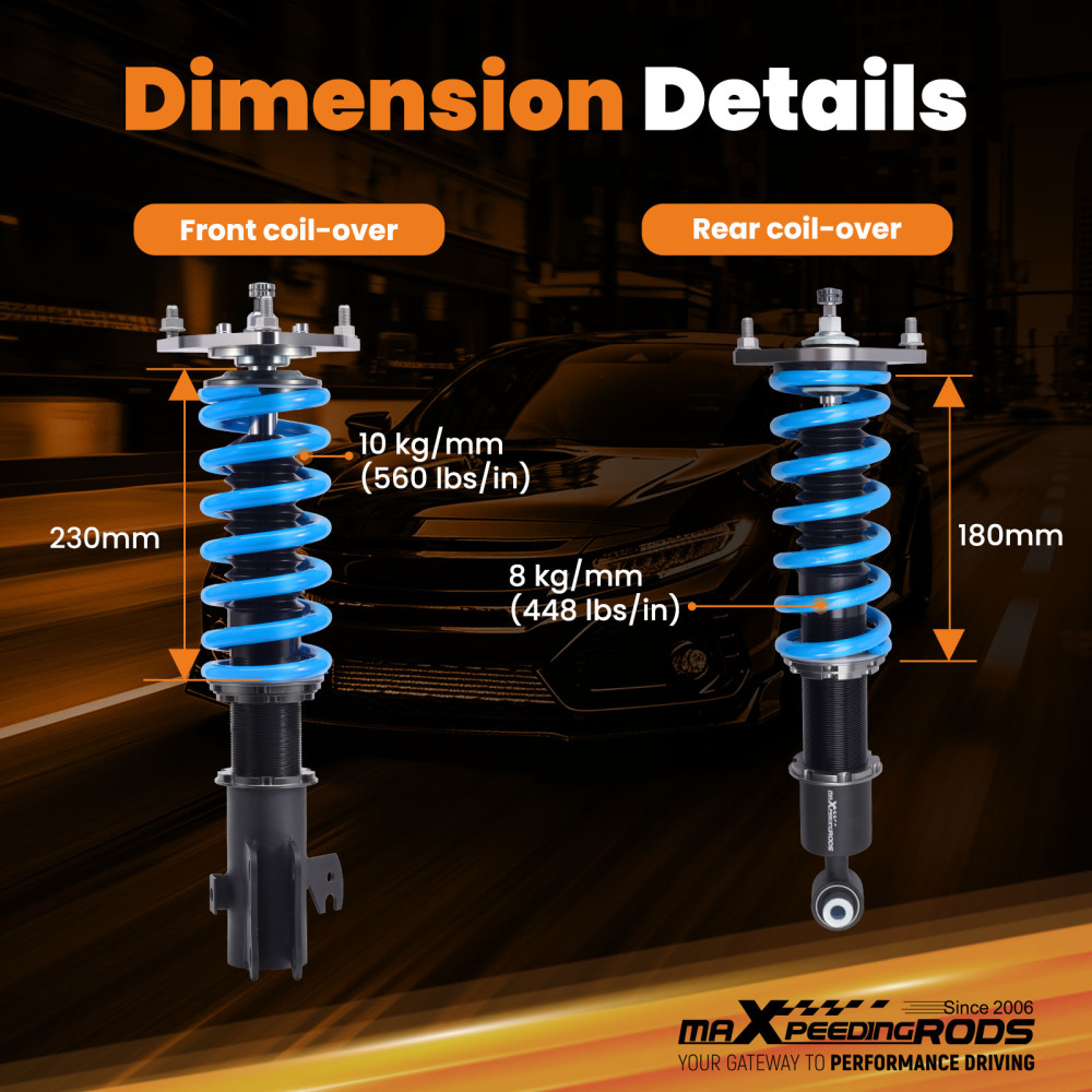 MaXpeedingrods T6 Coilover Lowering Suspension Kit For Subaru Forester 2009-2013