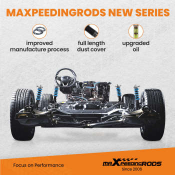 maXpeedingrods Coilovers Compatible For Subaru Forester SF 98-02 HeightDamper Adjustable Lowering Kit