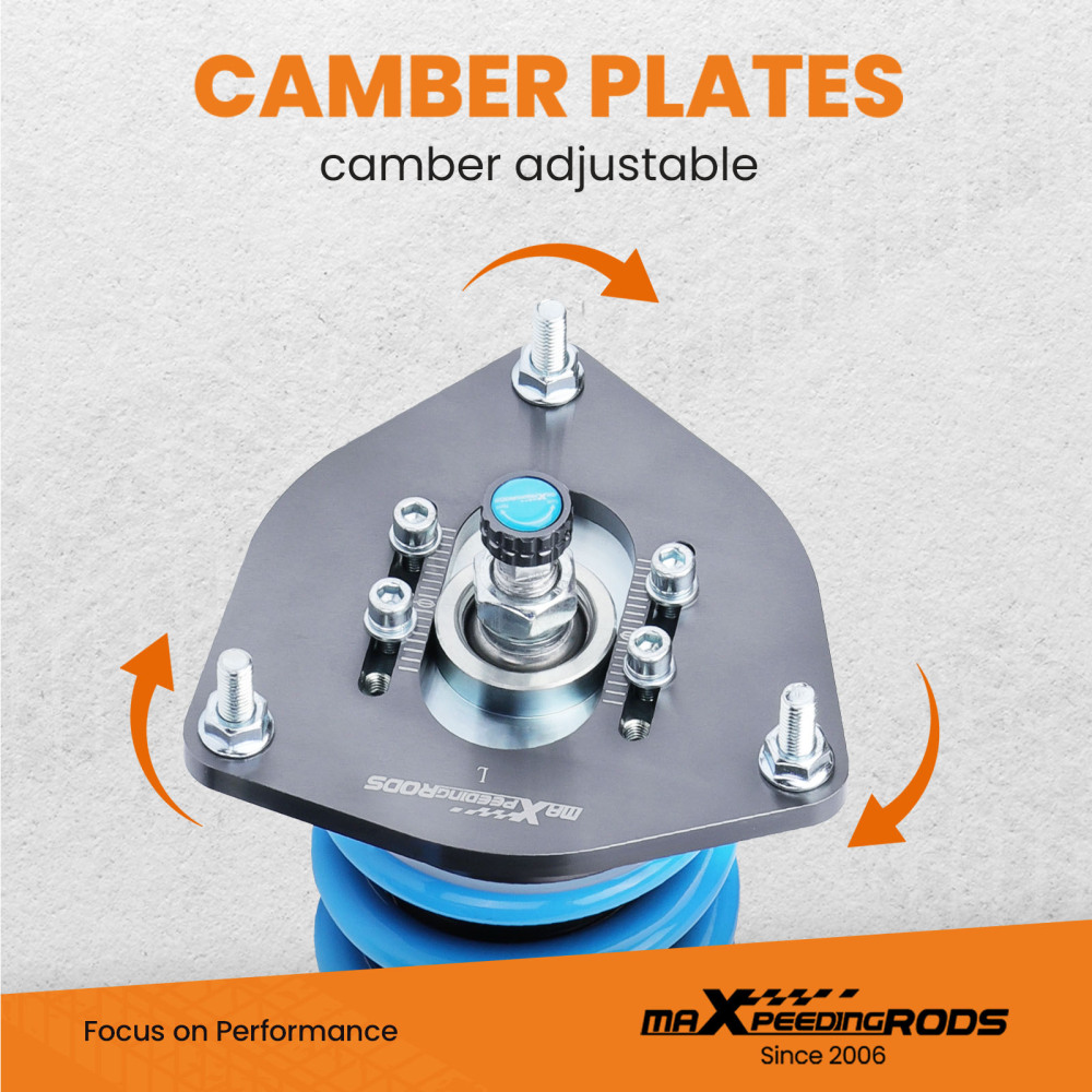 MaXpeedingrods Coilover Lowering Kit compatible for Subaru Forester SF 24 Levels Damping