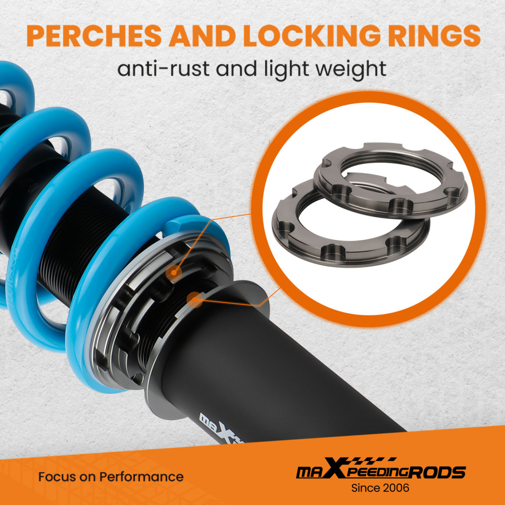 24 Way Damper Struts Air to Coil Springs Conversion compatible for Lincoln Navigator 03-06 lowering kit