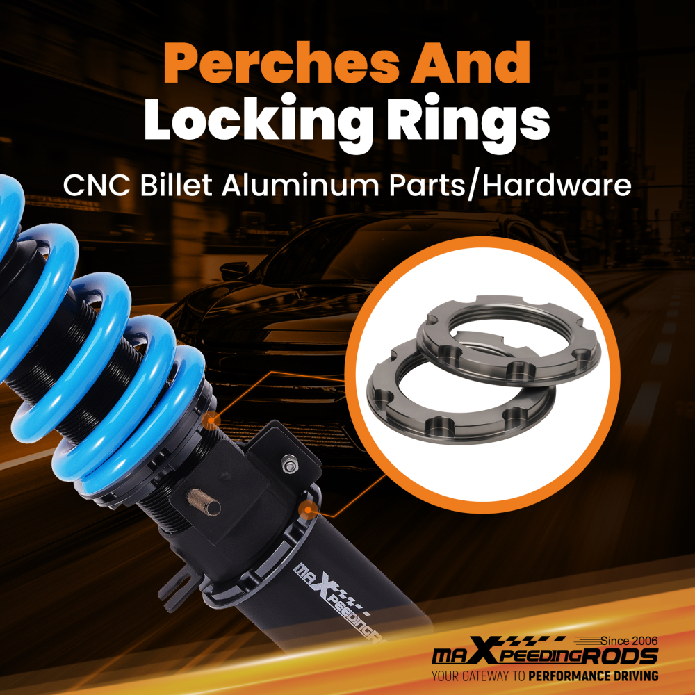 MaXpeedingrods T6 Coilovers 24 Way Suspension compatible for Infiniti FX35/FX37 AWD 09-13