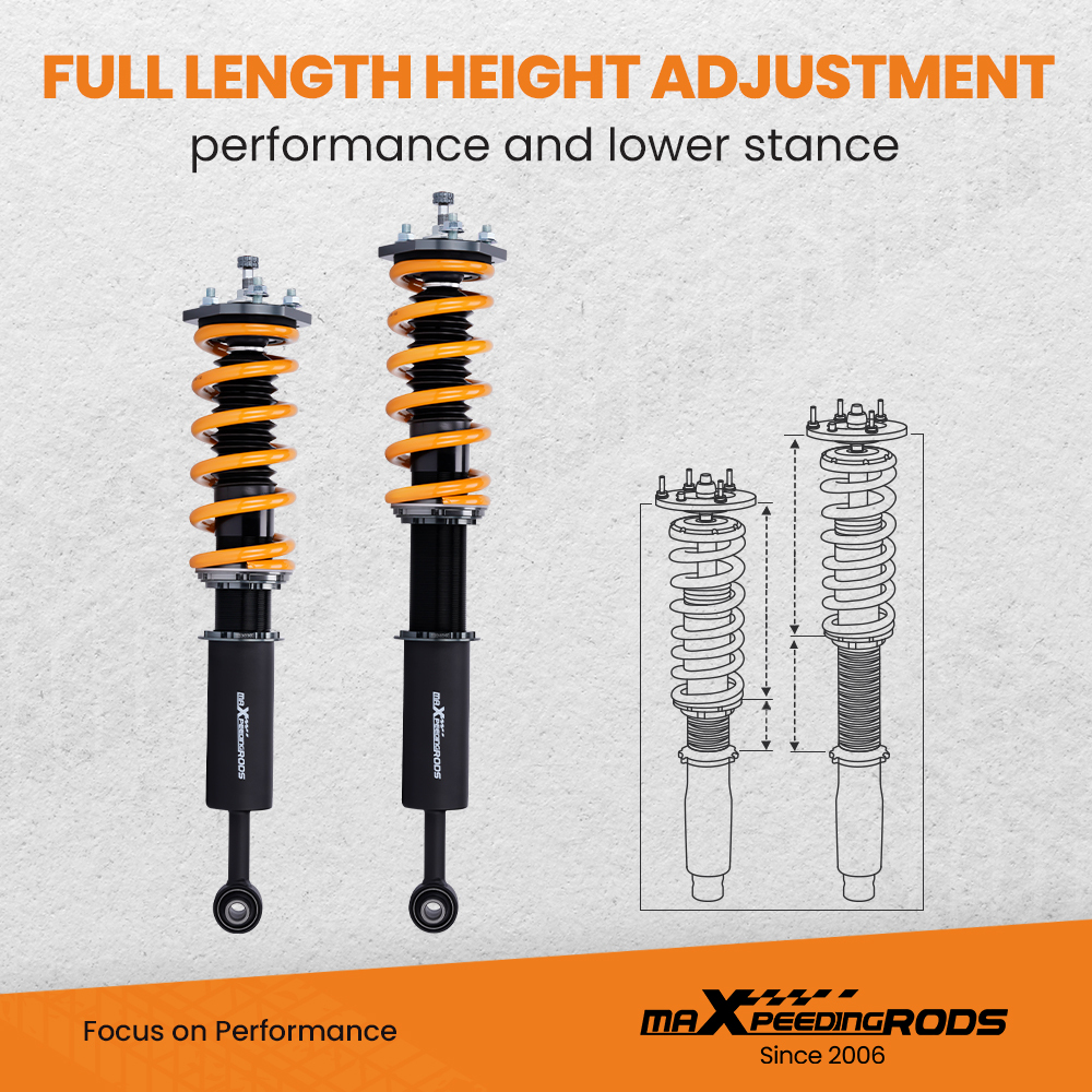MaXpeedingrods 24 Damper Coilovers Kit compatible for Lexus IS250/IS350 RWD 2006-2013 lowering kit