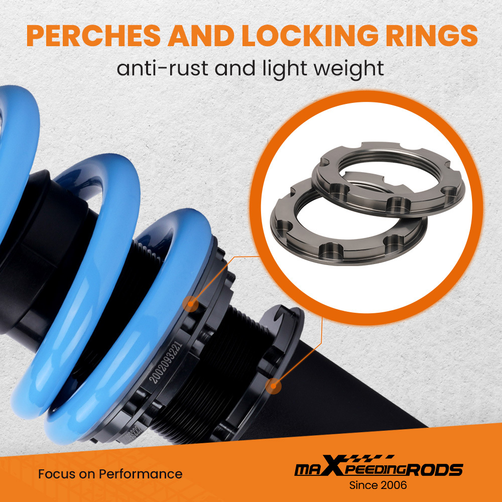 Height and Damper Adjustable Coilover kits Compatible for Lexus IS 250 / IS350 RWD 2nd Gen. 2006-2013 T6 Advanced Coilovers Lowering Kit