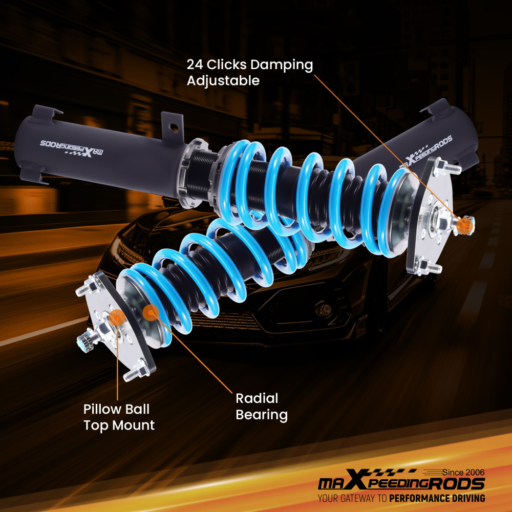Compatible for Mitsubishi Galant 1999-2003 MaXpeedingrods T6 Coilover Suspension Damper Lowering Kit