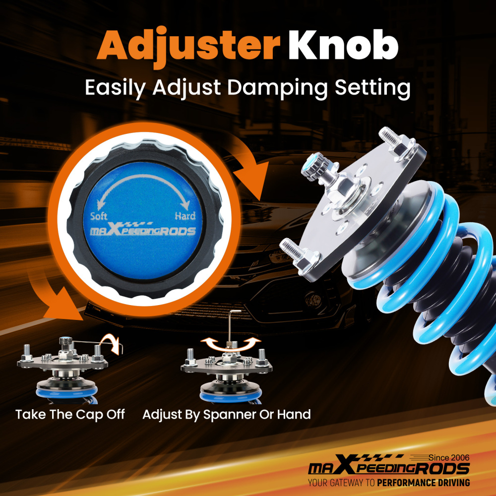 Compatible for Mitsubishi Galant 1999-2003 MaXpeedingrods T6 Coilover Suspension Damper Lowering Kit