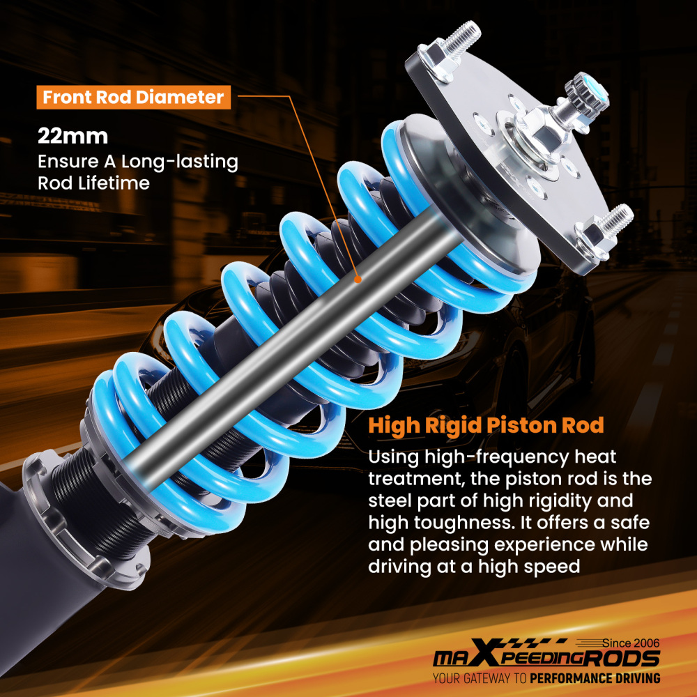 Compatible for Mitsubishi Galant 1999-2003 MaXpeedingrods T6 Coilover Suspension Damper Lowering Kit