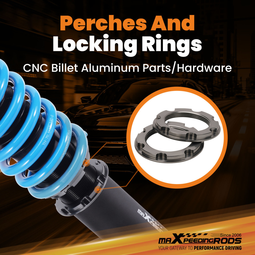 24 Ways Adjustable Damer Coilover compatible for Subaru Impreza WRX GC8 Coilovers Absorber