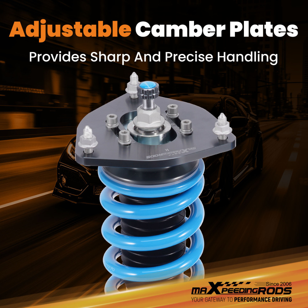 24 Ways Adjustable Damer Coilover compatible for Subaru Impreza WRX GC8 Coilovers Absorber