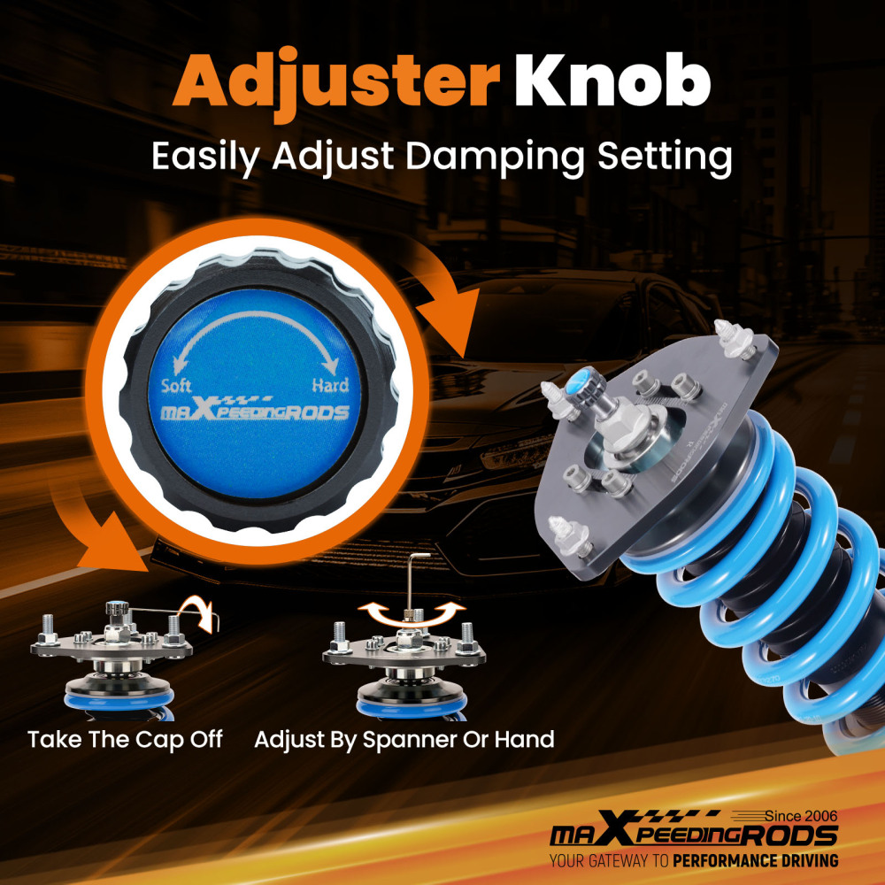 24 Ways Adjustable Damer Coilover compatible for Subaru Impreza WRX GC8 Coilovers Absorber