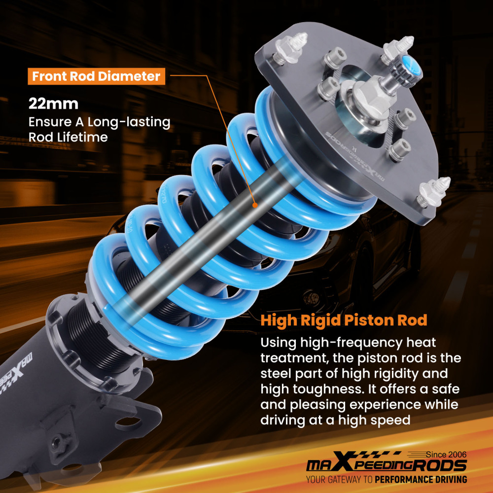 24 Ways Adjustable Damer Coilover compatible for Subaru Impreza WRX GC8 Coilovers Absorber