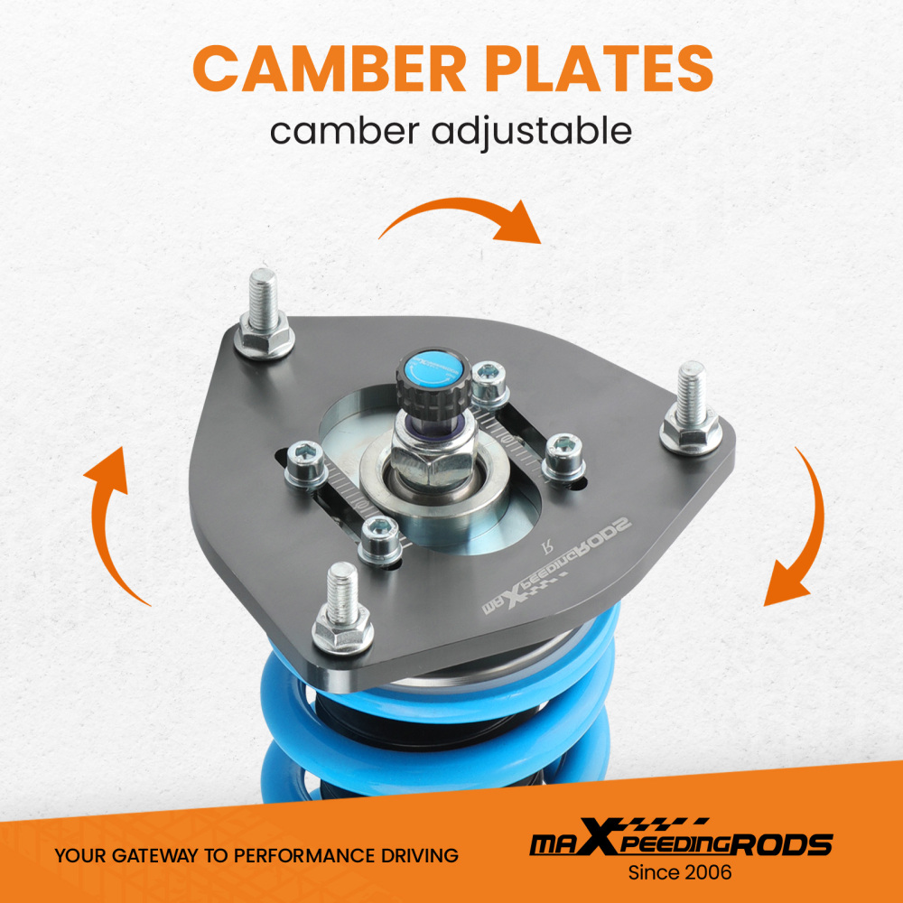 T6 Coilover Struts Spring Shock Absorber Compatible for Subaru Impreza incl. WRX 1992.11-2000.08 SP1 lowering coil-over