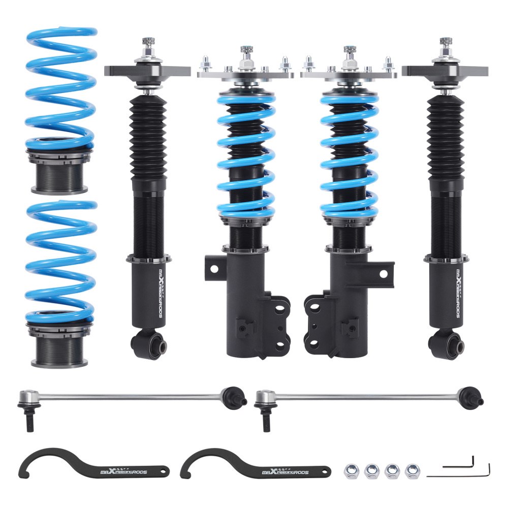 Compatible for Hyundai Genesis Coupe 10–16 Adjustable Damper Coilover Strut Suspension Lowering Kit