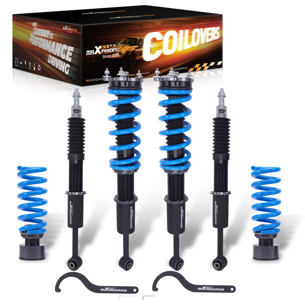 MaXpeedingrods Coilovers 24 Way Adjustable Kit compatible for Maserati Ghibli 2014-2024 RWD