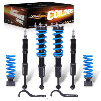 MaXpeedingrods Coilovers 24 Way Adjustable Kit compatible for Maserati Ghibli 2014-2024 RWD