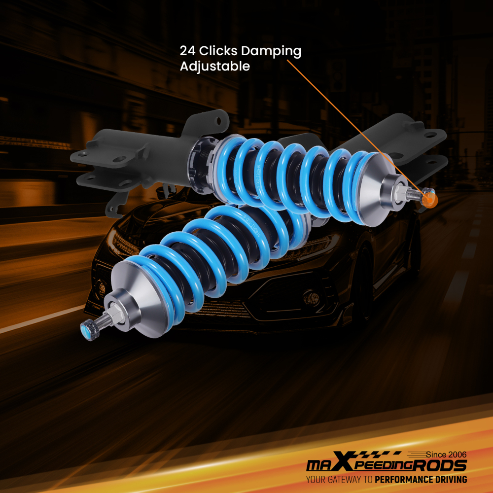 MaXpeedingrods T6 Coilover Lowering Kit compatible for Honda Fit GK GK3 GK5 2015-2020 compatible for FWD